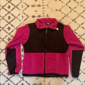 The North Face Pink and Black Fleece Jacket